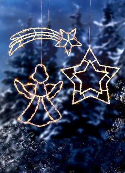 Upplysta f&ouml;nsterdekorationer, batteridriven 