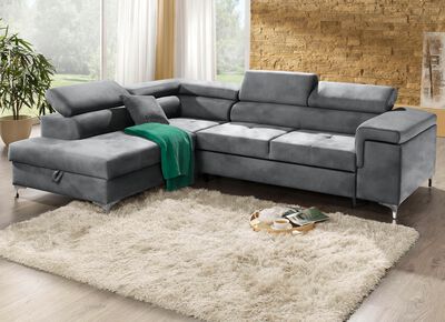 Kl&auml;dd h&ouml;rn med s&auml;ngfunktion och komfortskumstoppning 