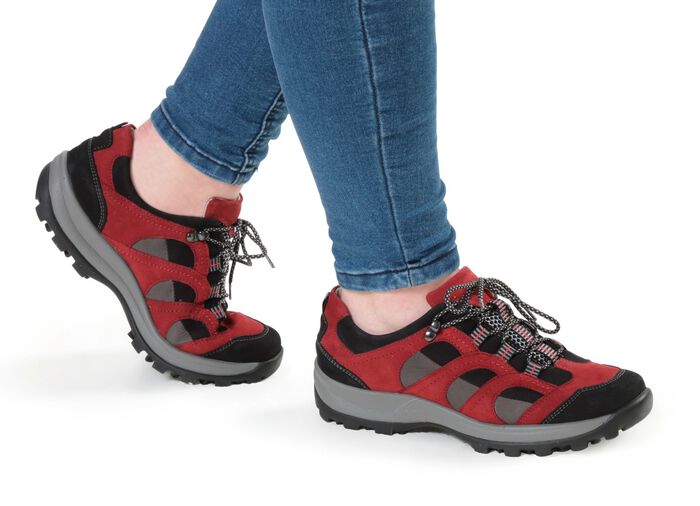 Waldl&auml;ufer, sportiga damskor med sn&ouml;rning, bredd H, med uttagbar fotb&auml;dd 