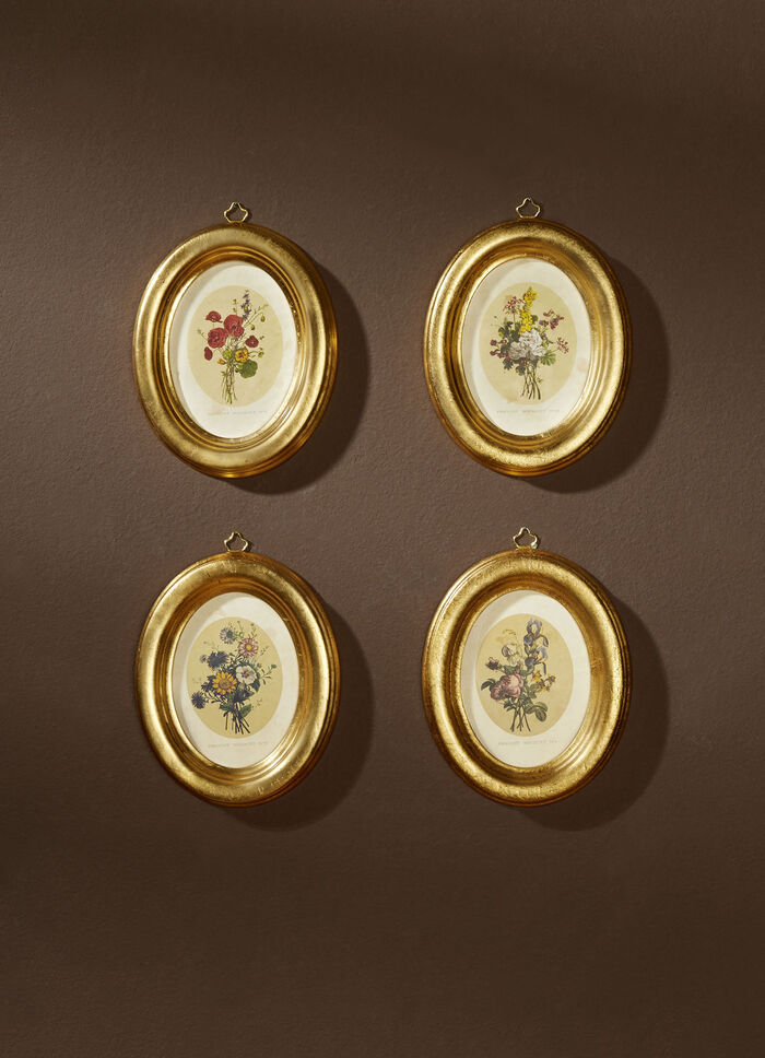 Bilder med imponerande träramar, set om 4 