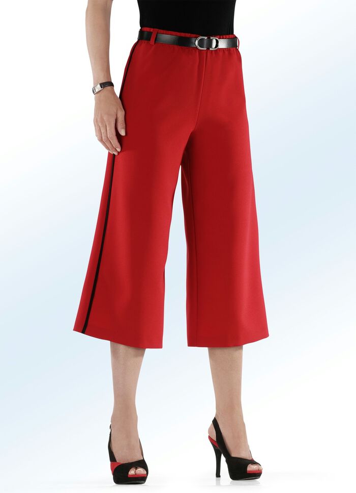 Rockbyxor med trendiga kontrastpasspoaler 