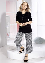 Culottes i blommig design 