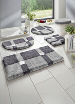 Halvcirkelformad matta SILVERGRÅ