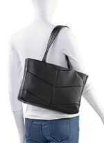 Laurina, väska, dam, tillverkad av läder SVART