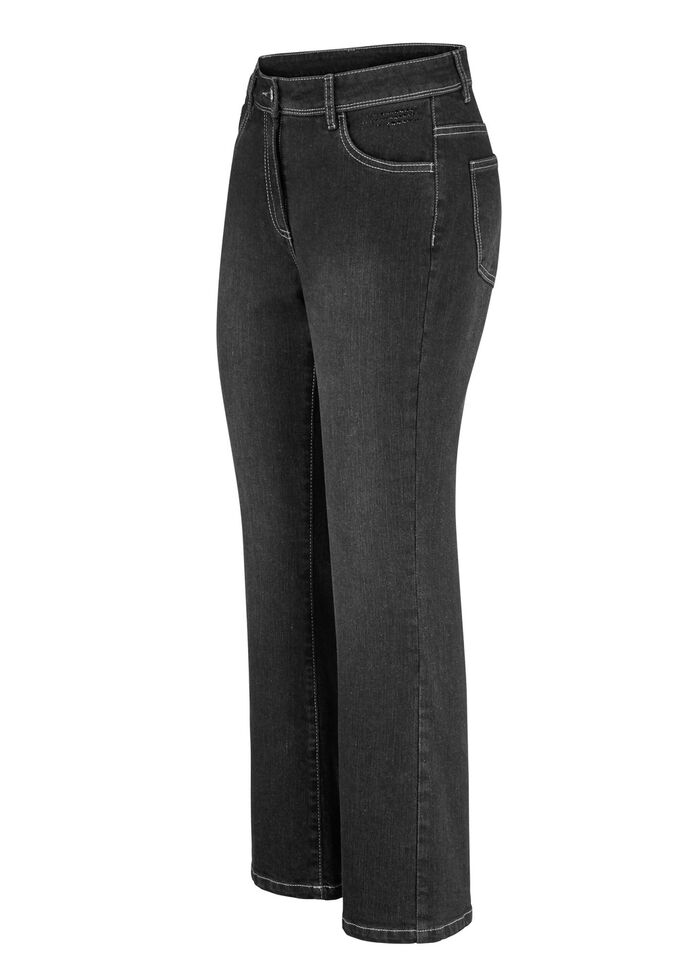 Bootcut jeans SVART-VITT