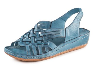 Gemini sandal med fl&auml;tade remmar 