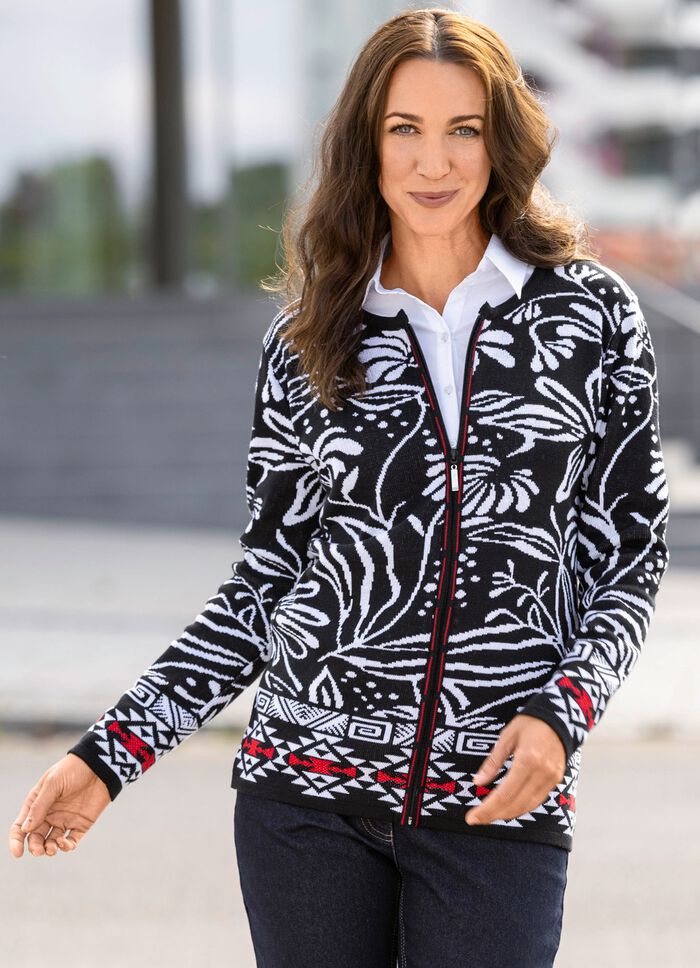 cardigan i jacquarddesign 
