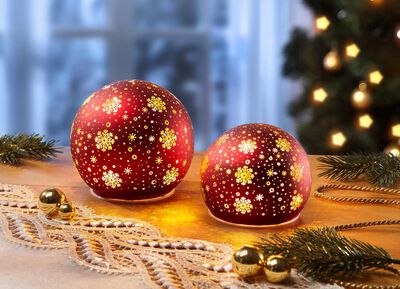 Upplysta bollar, set om 2 