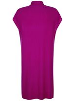 L&aring;ng stickad kashmirv&auml;st CYKLAMEN