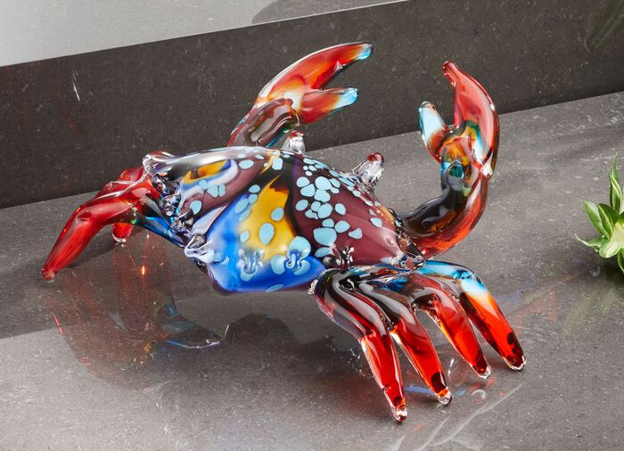 F&auml;rgglada glasfigurer 