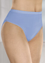 Fempack trosor med glansig finish 3X AZURBLAU, 2X WEISS