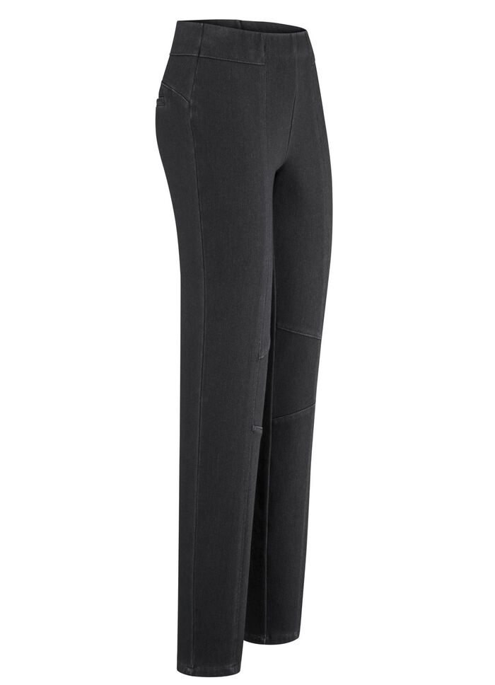 Jerseybyxor i denimlook 