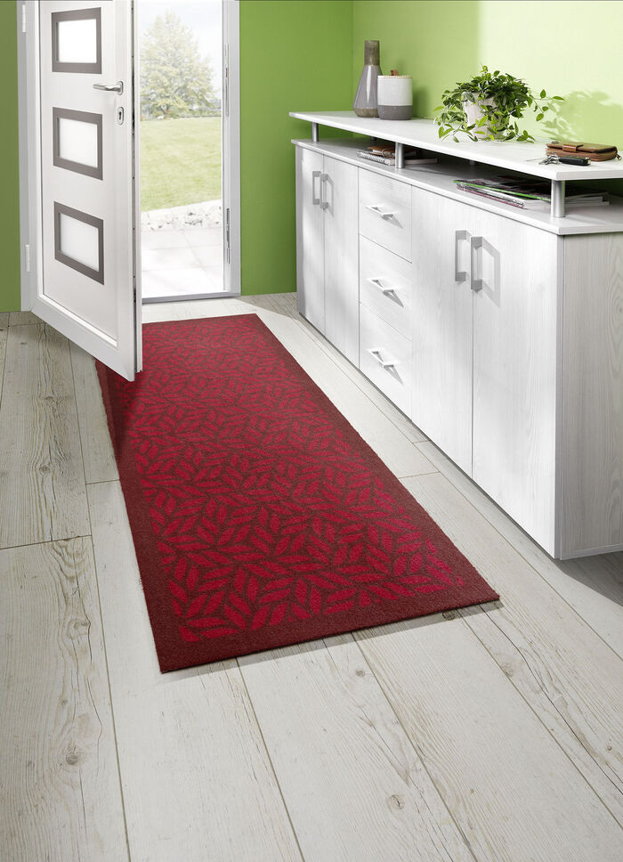 Dörrmatta med latexbaksida RÖD