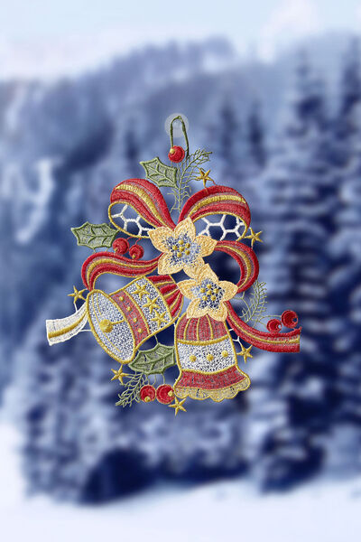 Fönsterbild "Klockor 