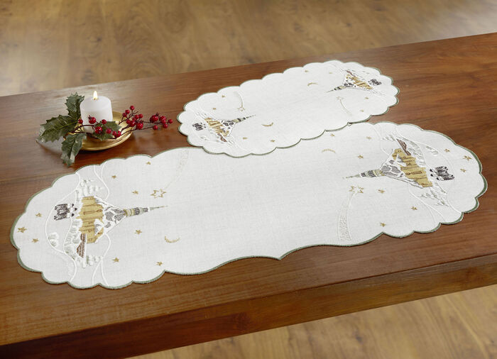 Doilies runda CREME
