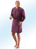 Nattlinne med V-ringning och p&aring;sydd br&ouml;stficka 