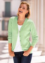 Kofta med kabelm&ouml;nster 