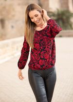 Tunika med dekorativa veck 