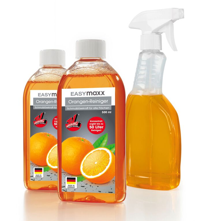 Orange reng&ouml;ringsset med fria dr&auml;neringspinnar 