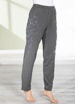 Byxor med en fantastisk blommig design, 