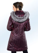 Kort kappa med avtagbar huva 