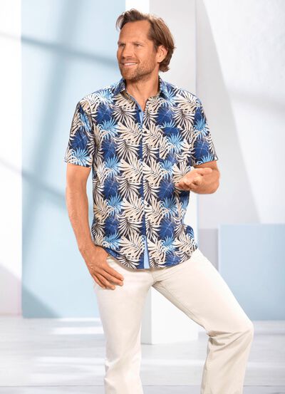 Snabbt designad "Milano Italy" skjorta 