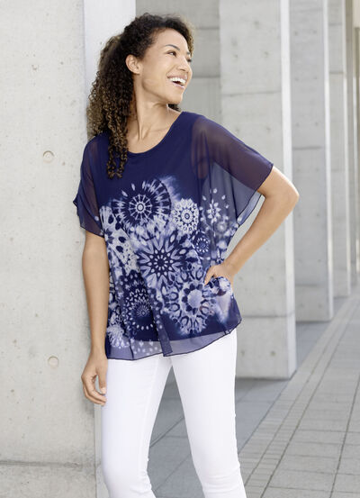 Tunika med integrerad topp 