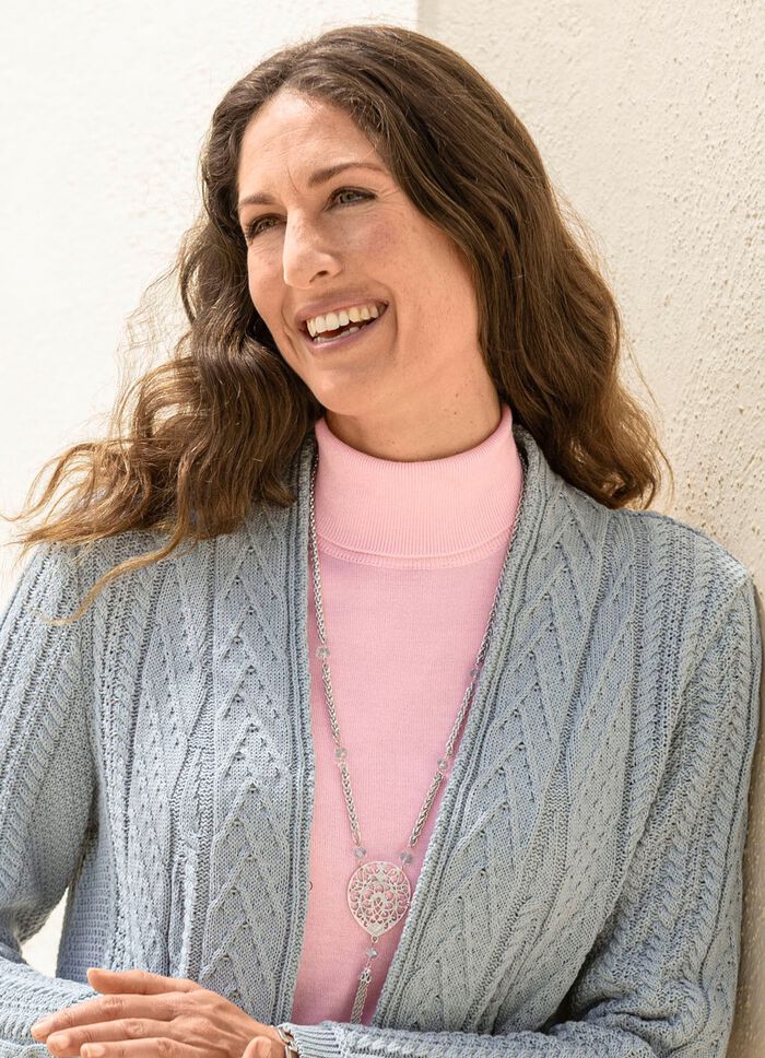 Halsband med h&auml;nge och tofs 