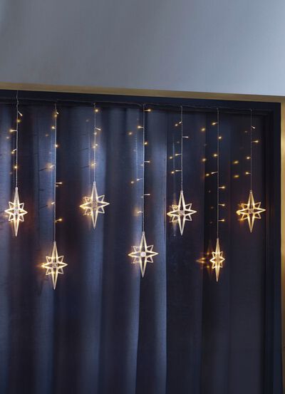 Ljusgardinstj&auml;rnor f&ouml;r inom- och utomhusbruk 