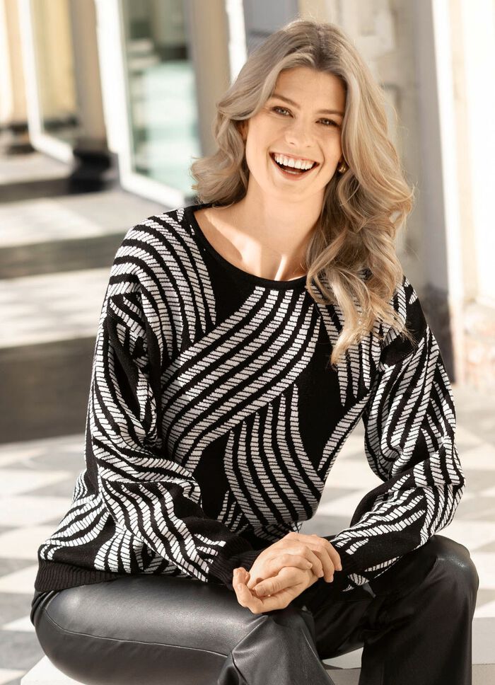 Tröja i jacquarddesign 