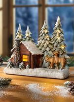 Upplyst skogskoja med timerfunktion 