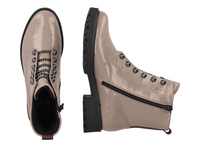 Remonte ankelboots med trendiga dekorativa kedjor i sn&ouml;rningslook 