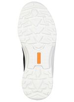 Sportiga herrtofflor, bredd H, med uttagbar fotb&auml;dd BLAU-GRAU