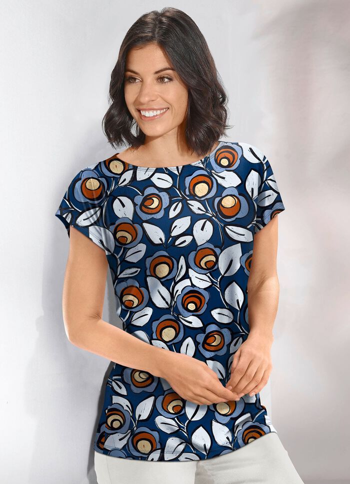 Tr&ouml;ja av fin Romanitjersey BL&Aring;-MULTICOLOR