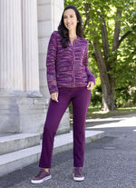 Kofta med flammigt melerat garn 