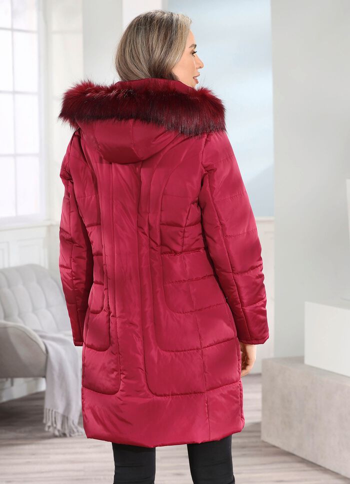 Kort kappa med 2-v&auml;gs dragkedja 