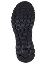SKECHERS, trendiga damtofflor, tillverkade av stickat meshmaterial SVART-ROSA GULD