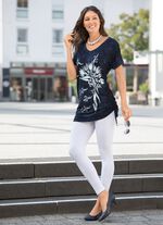 L&aring;ng skjorta i batiklook i 2 f&auml;rger MARINE BATICS