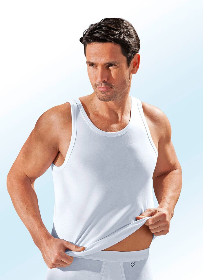 Pfeilring 3-pack sportjackor i fin jersey, vita 