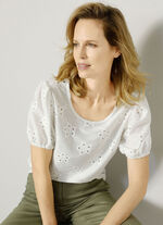 Kombistark slip-on blus ECRU