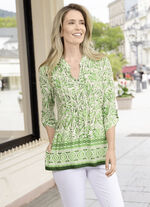 Skjorttunika med manschett&auml;rmar 