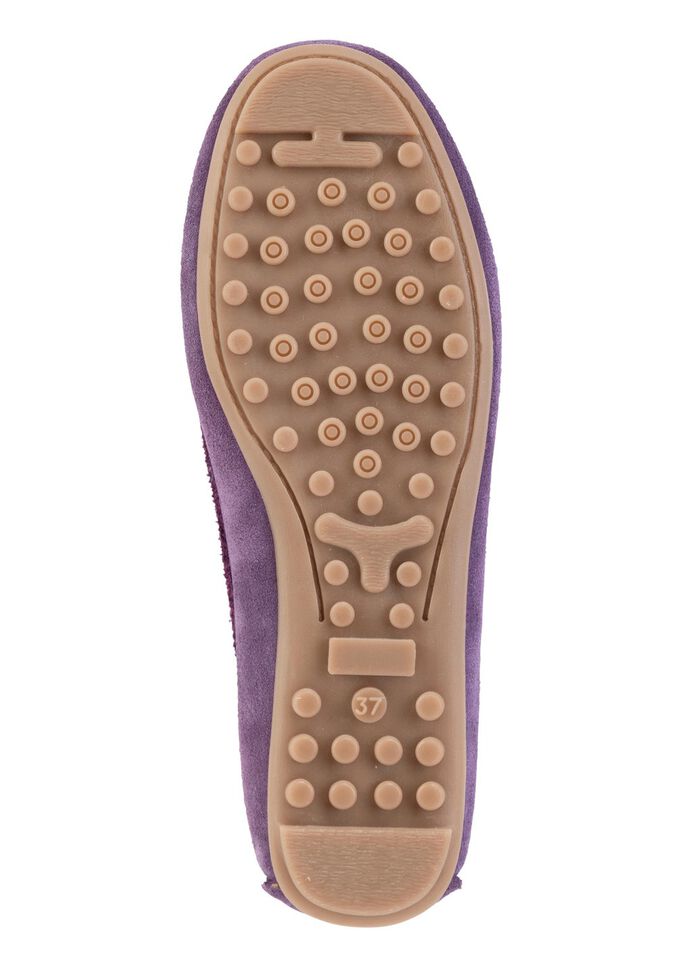 ELENA EDEN mockasintofflor tillverkade av smidig kohudsmocka 