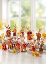 Kaninmusiker i stengods 