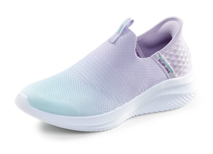 SKECHERS tofflor med formgjuten slip-in h&auml;lplatta LILA-TURKOS