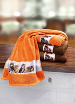 Frott&eacute;serie med jacquardkant 