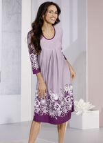 Nattlinne med kanttryck och veck 