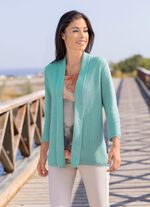 Cardigan med fin struktur 