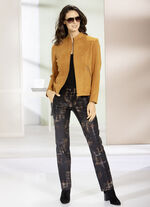 Byxor med skuren midjeband 