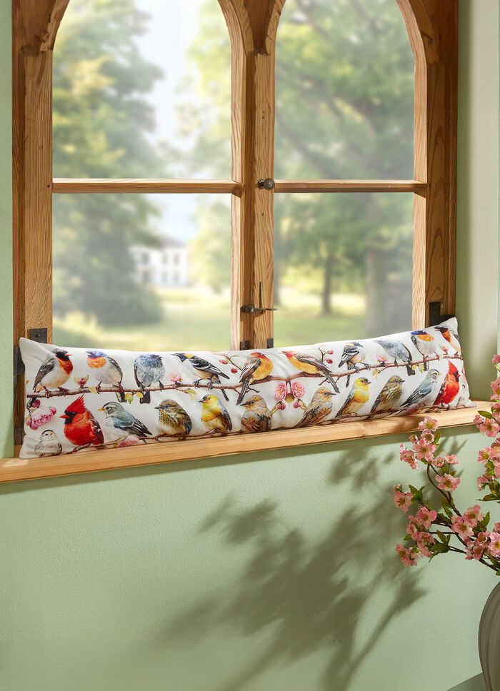 Digitaltryckt dragrulle med f&aring;gelmotiv 