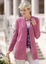 Cardigan med subtil glans, 